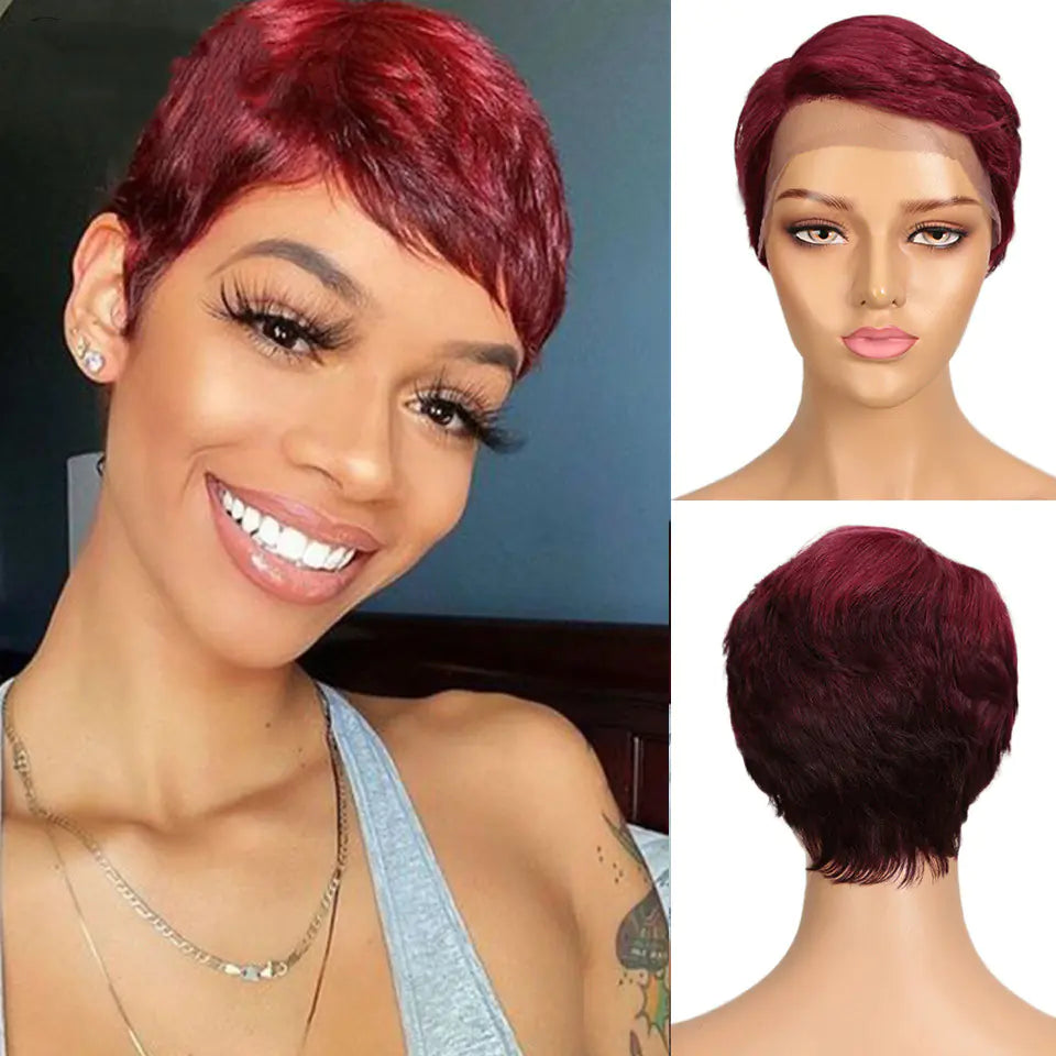 European & American Short Real Hair Headgear