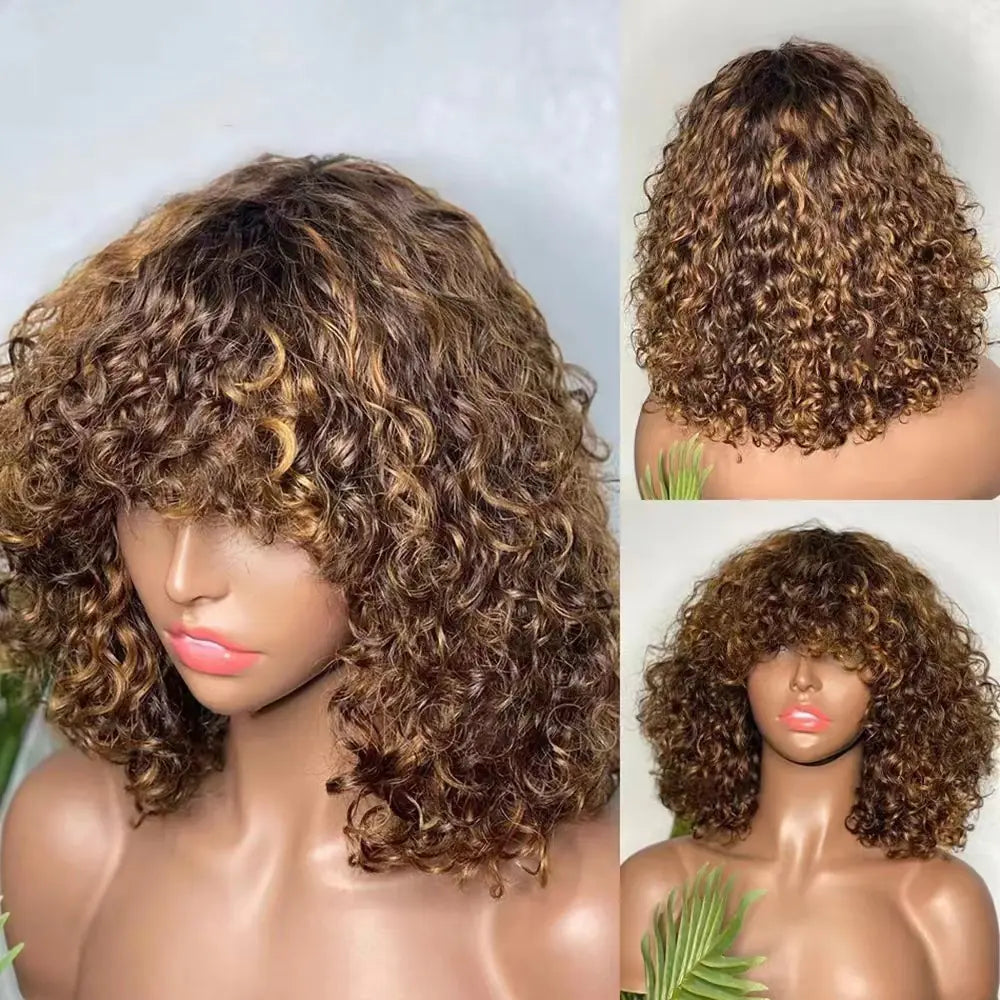 Fashionable Short Curly Wig for Women (In Stock)