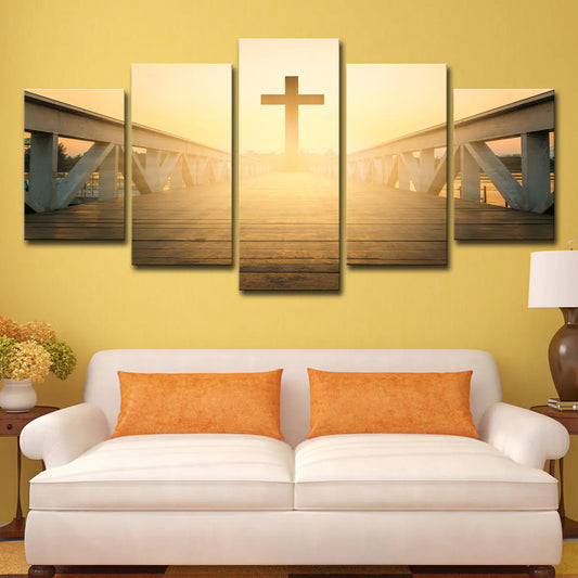 "Cross-Border Wall Art - Jesus Over Bridge Home Decor"