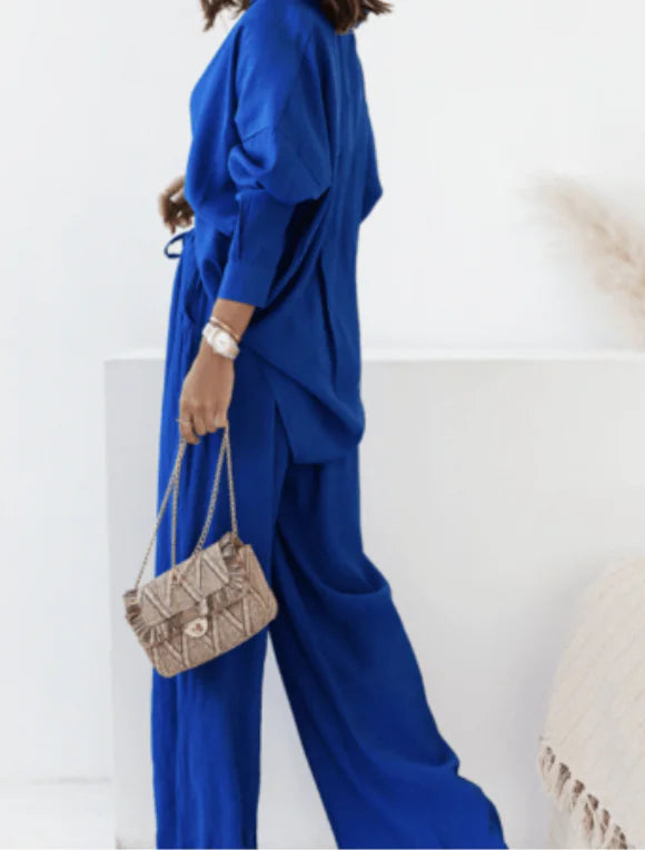 Carol Set - Long Sleeve Casual Two-Piece Outfit (One Set)