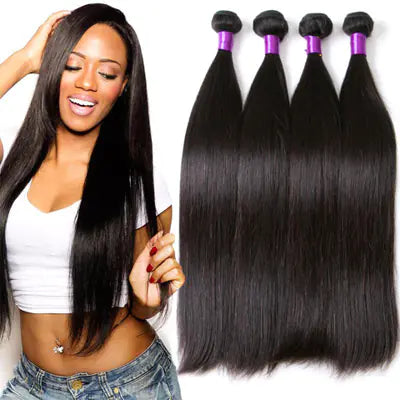 Brazilian Human Straight Hair Wig in Natural Color