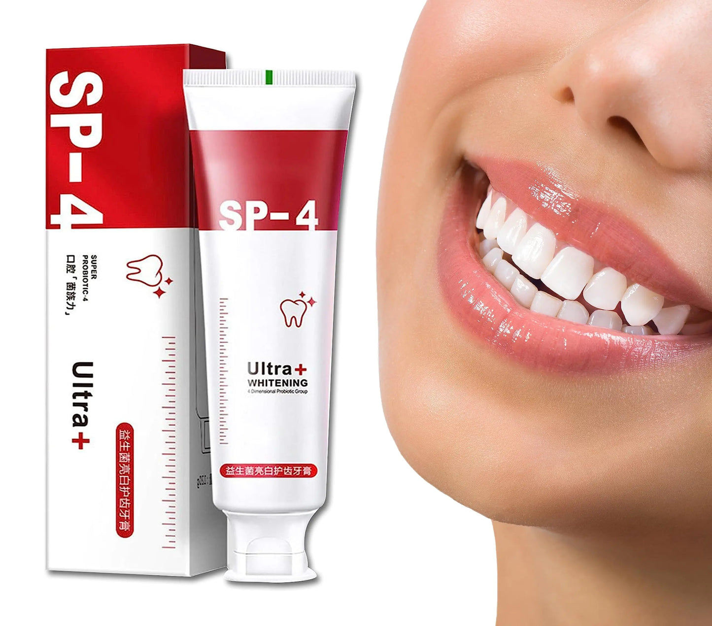 Sp-4 Toothpaste Whitening Sp-4 Super Toothpaste SP-4 Brightening Toothpaste Fresh Breath Toothpaste (Red)