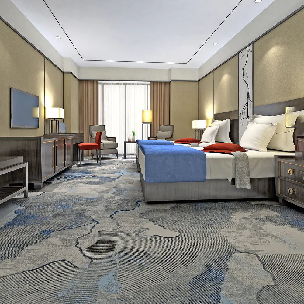 Simple Hotel Carpet for Rooms, Corridors, and Halls