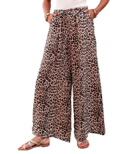 Stylish Leopard Print Summer Pants (One Piece)