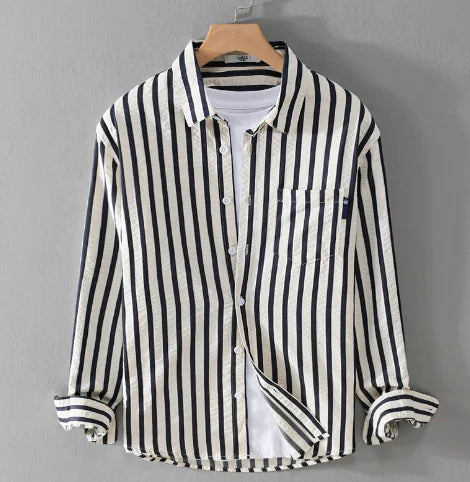 Men's Striped Long Sleeve Shirt (One Item)