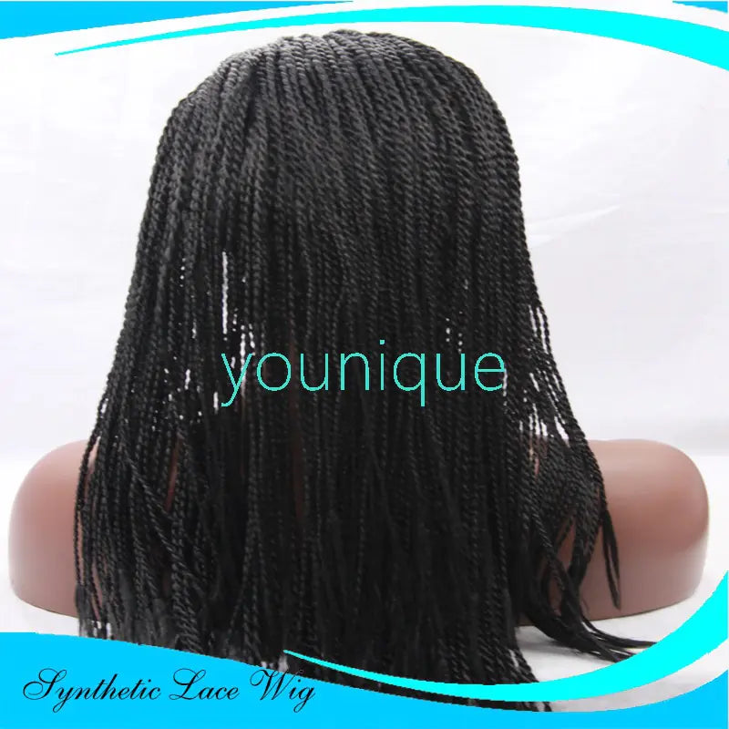 Manufacturer Direct Sale 2-Braid Lace Front Wig