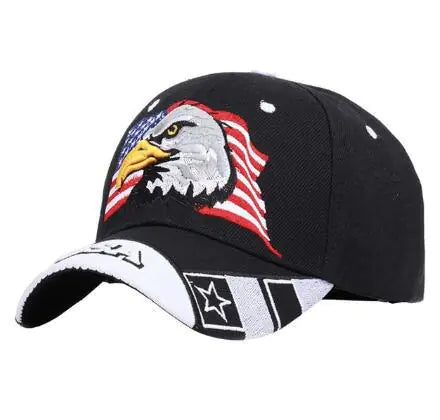 Embroidered Eagle Baseball Cap for Summer Outdoor Use