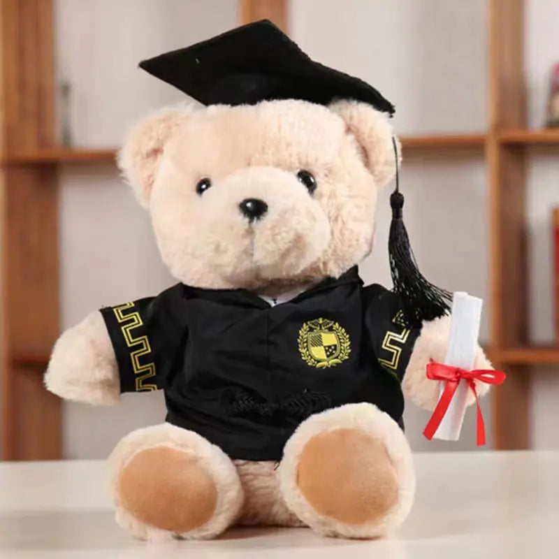 Cute Dr. Bear Plush Toy for Graduation Gift