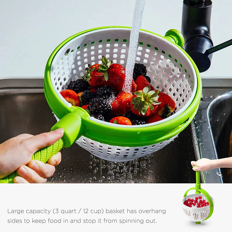 Scratch Resistant Nylon Salad Spinner Colander