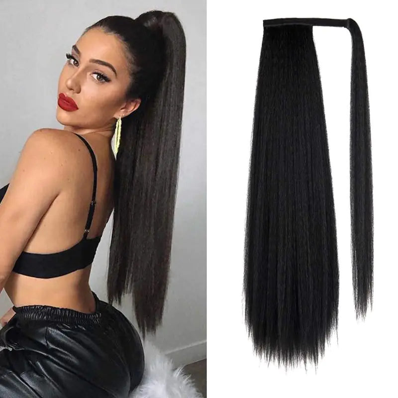 Fluffy Straight Ponytail Wig for Women