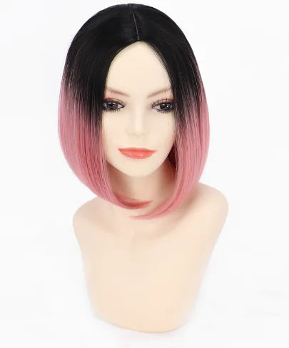 Synthetic Gradient Pink Bobo Wig from Manufacturer