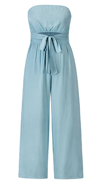 WOLFF Strapless Jumpsuit with Stylish Back Design (One Set)