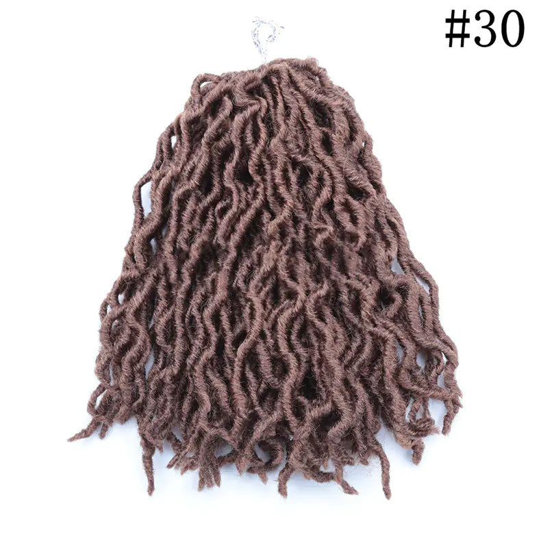 12-Inch African Long Curly Chemical Fiber Braid