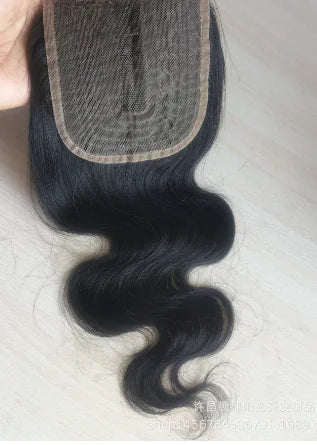 4*4 Closure Straight Lace Wig with Middle Parting