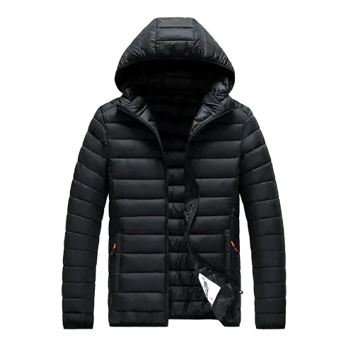 Men's Puffer Jacket Breezy with Removable Hood (One Item)