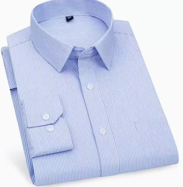 Men's 100% Cotton Business Dress Shirt (One Piece)