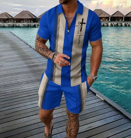 Polo Fé Set - Shirt + Shorts for Men (One Set)