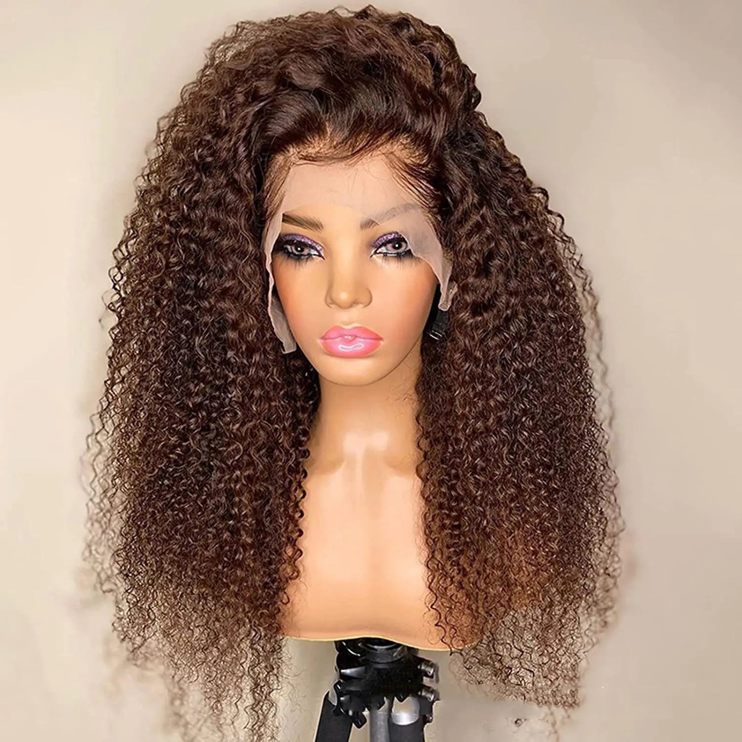 European American Chemical Fiber Front Lace Wig Headgear