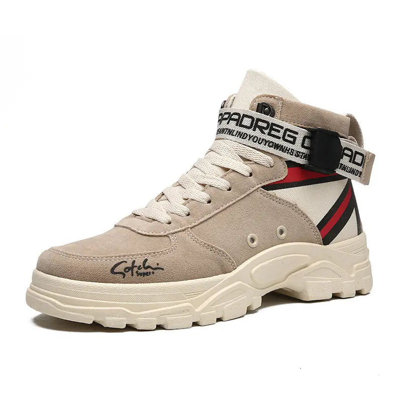 Men's Vintage High-Top Martin Boots - Street Style