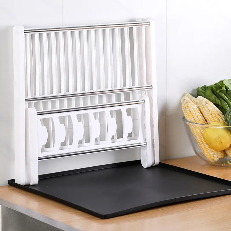New Folding Kitchen Draining Rack for Utensil Storage