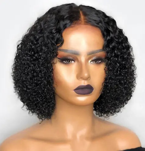 Ladies Short Curly Synthetic Lace Front Wig