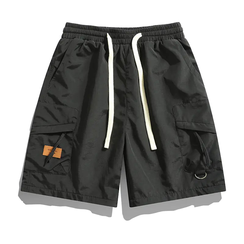 Men's Summer Ice Silk Quick Dry Cargo Shorts (One Piece)