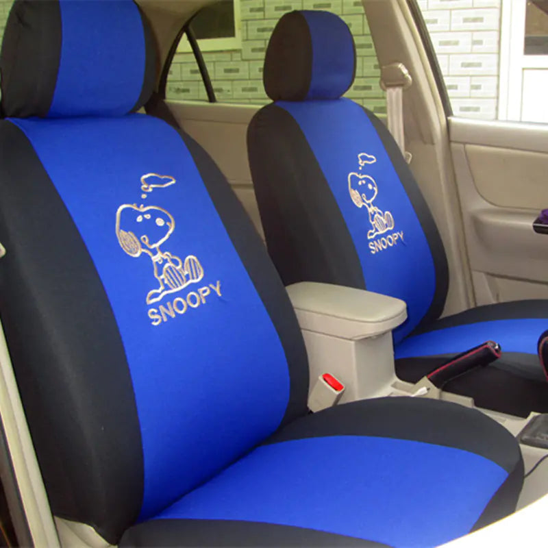 Universal Car Seat Covers - Cute Cartoon Fabric Set