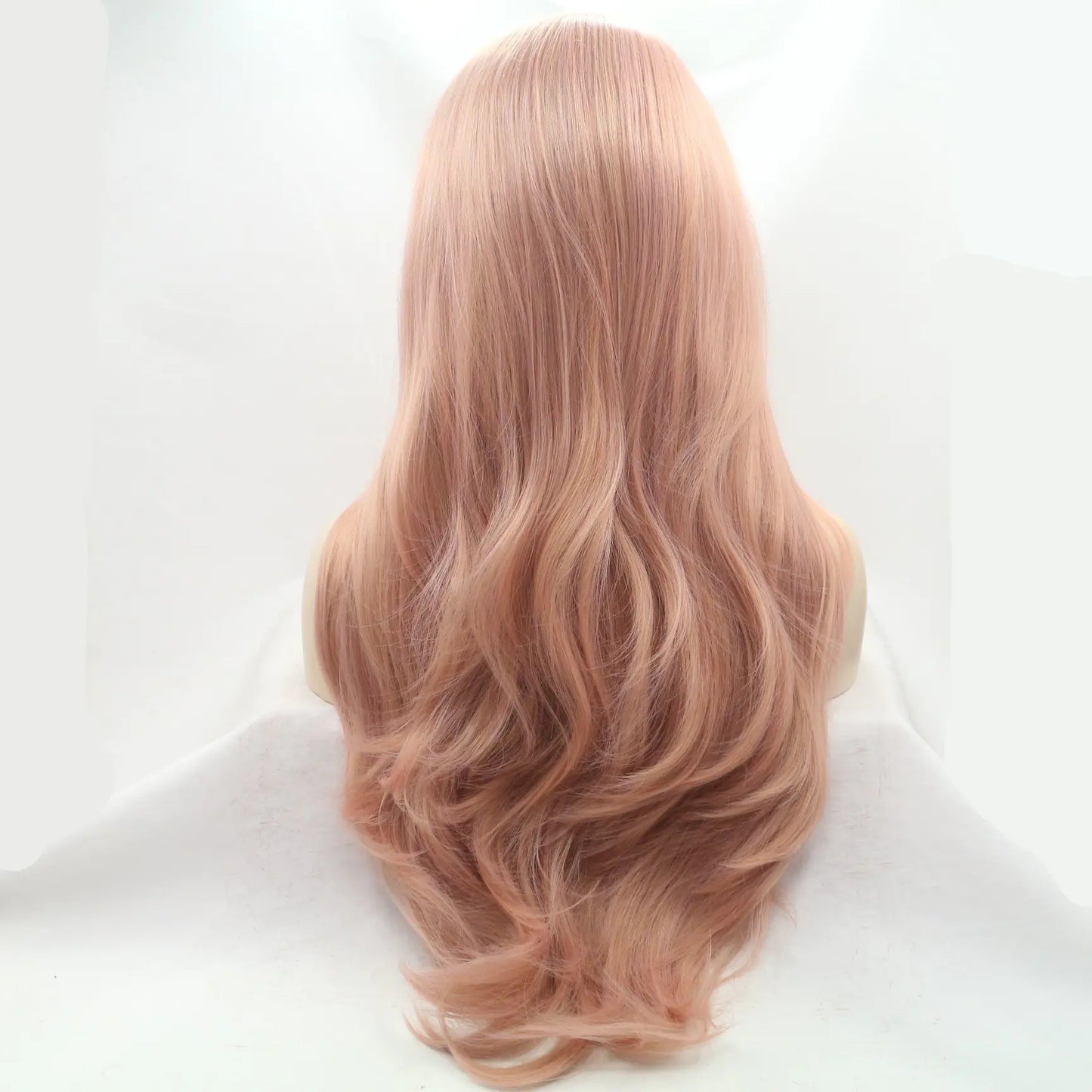 Pink Big Wave High-Temperature Silk Lace Front Wig