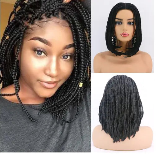 16-Inch Synthetic Wig with Dirty Braid Design