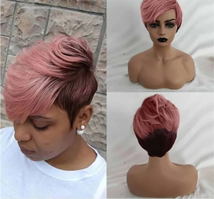 European Beauty Fashion Short Straight Hair Bundle