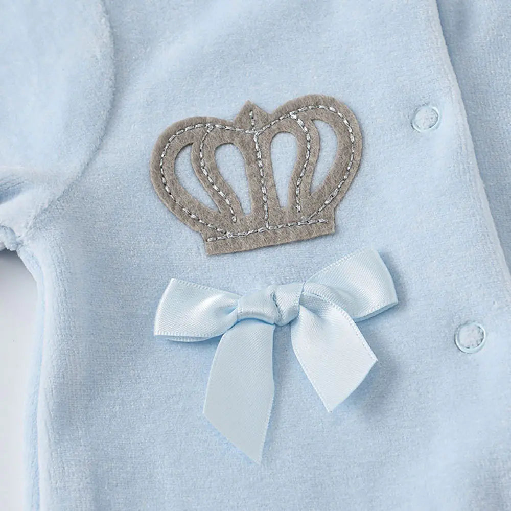 2020 Winter Newborn Velvet Romper Set (3 Pieces)