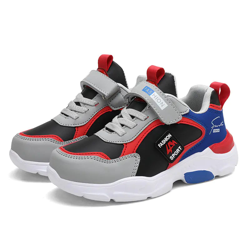Leather Velcro Sports Shoes for Kids