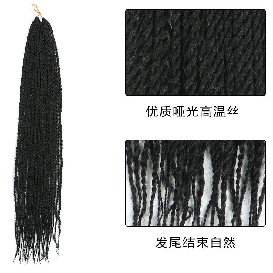 African Twist Braid Synthetic Hair Wig for Wholesale