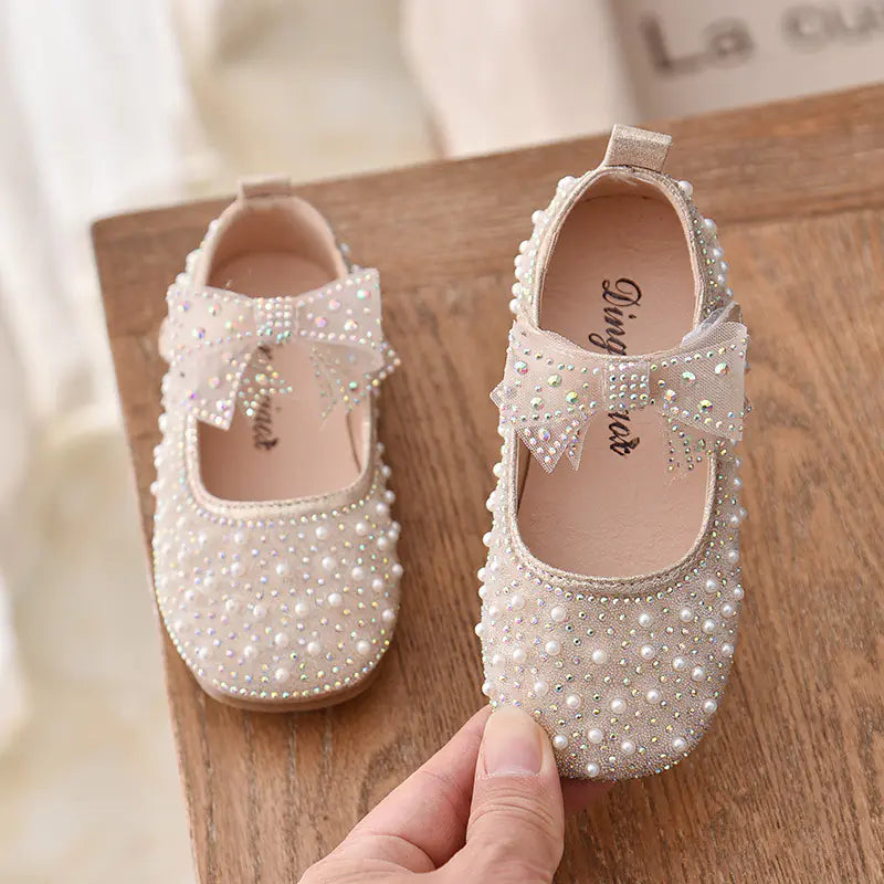 Korean Fashion Bow Princess Shoes for Girls
