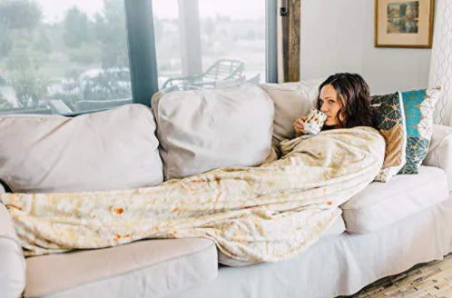 Milk Velvet Blanket, Burrito Blanket for Home Use