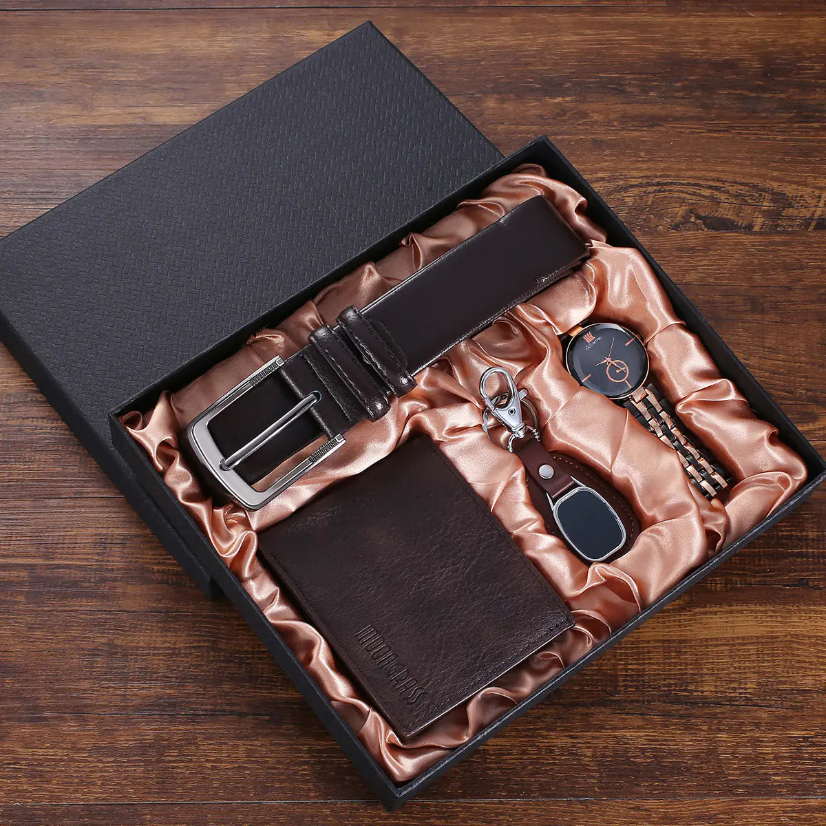 Large Dial Quartz Watch with Wallet Package