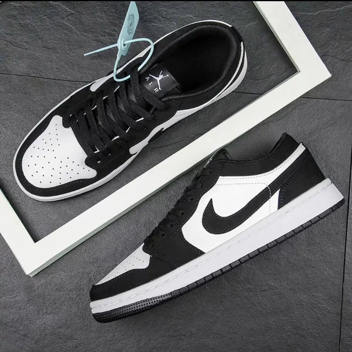 Pure White Dunk AJ1 Low Basketball Shoes for Couples