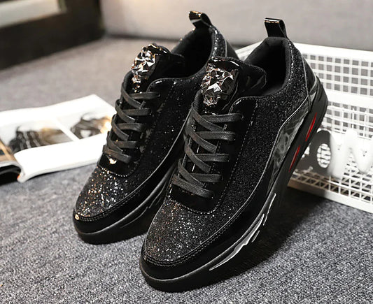 Men's Trendy Patent Leather Casual Shoes