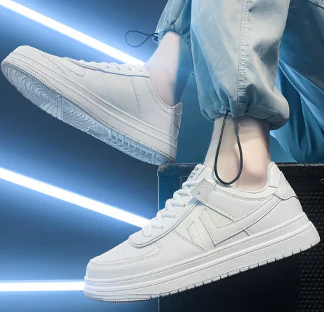 Men's Retro Leather Mid-Top Fashion Sports Shoes