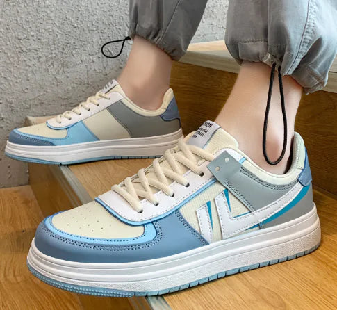 Men's Retro Leather Mid-Top Fashion Sports Shoes