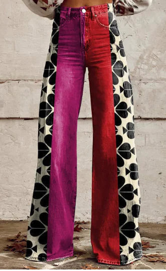 Aurelia Retro Flared Trousers for Women (Single Piece)