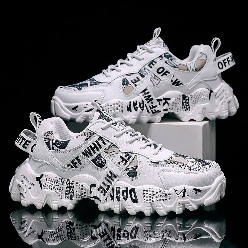 Summer Breathable Men's Sneakers - Trendy Casual Shoes