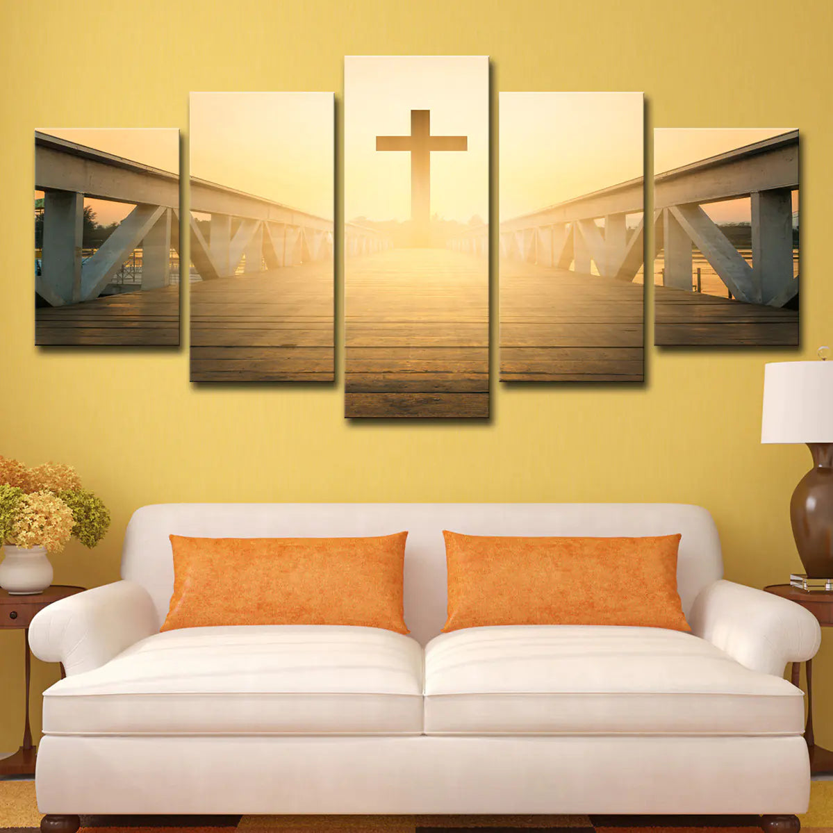 "Cross-Border Wall Art - Jesus Over Bridge Home Decor"