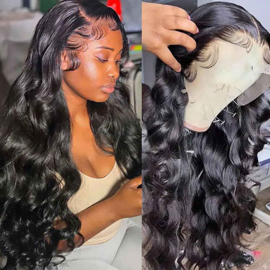 Long Black Curly Hair Lace Wig for Women