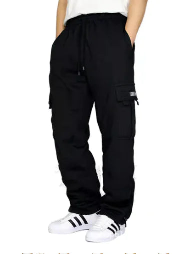 Men's Loose Multi-Pocket Overalls Trousers (Single Piece)