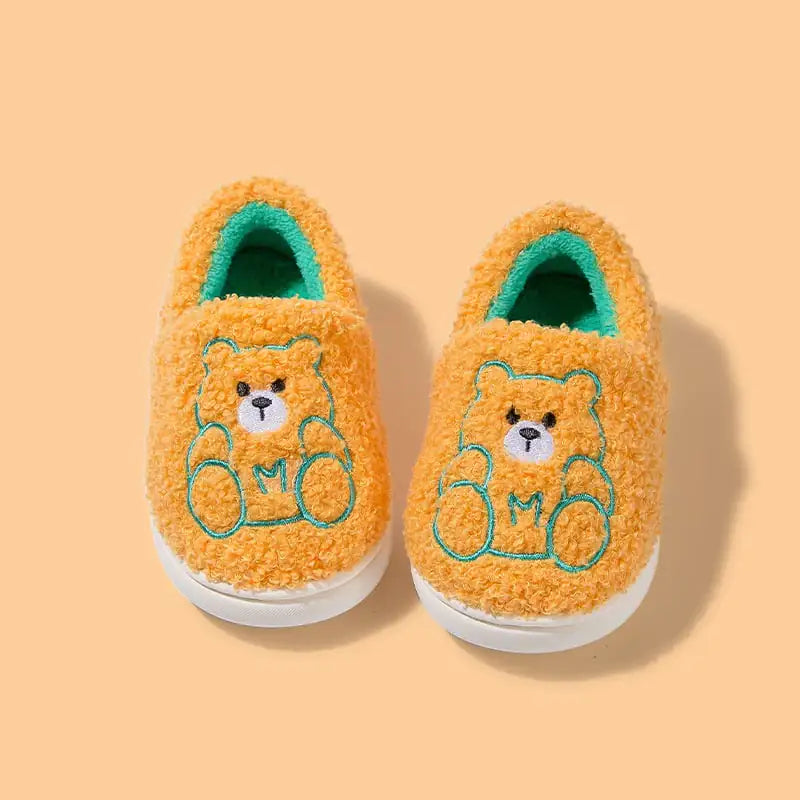 Warm Cartoon Home Slippers with Soft Bottoms