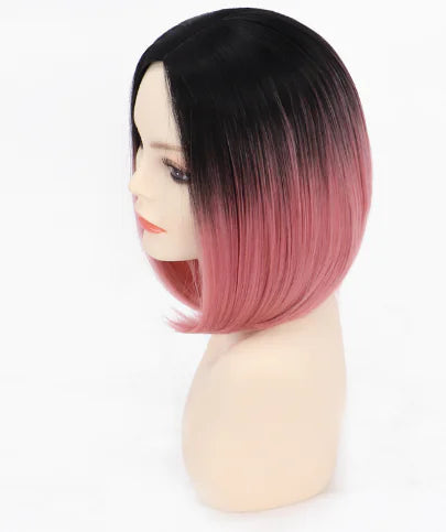 Synthetic Gradient Pink Bobo Wig from Manufacturer