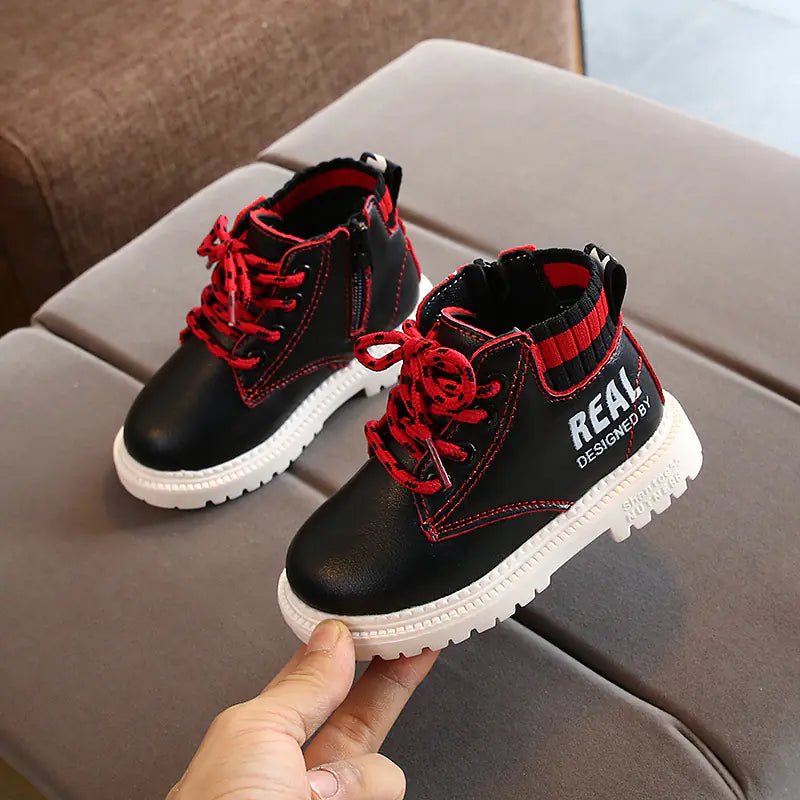 Children's Fashion Cotton Boots with Side Zipper