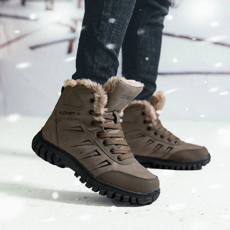 Men's Warm Snow Boots and Hiking Shoes