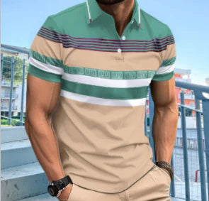 Men's Fire Noblee Polo Shirt with Digital Print (One Piece)